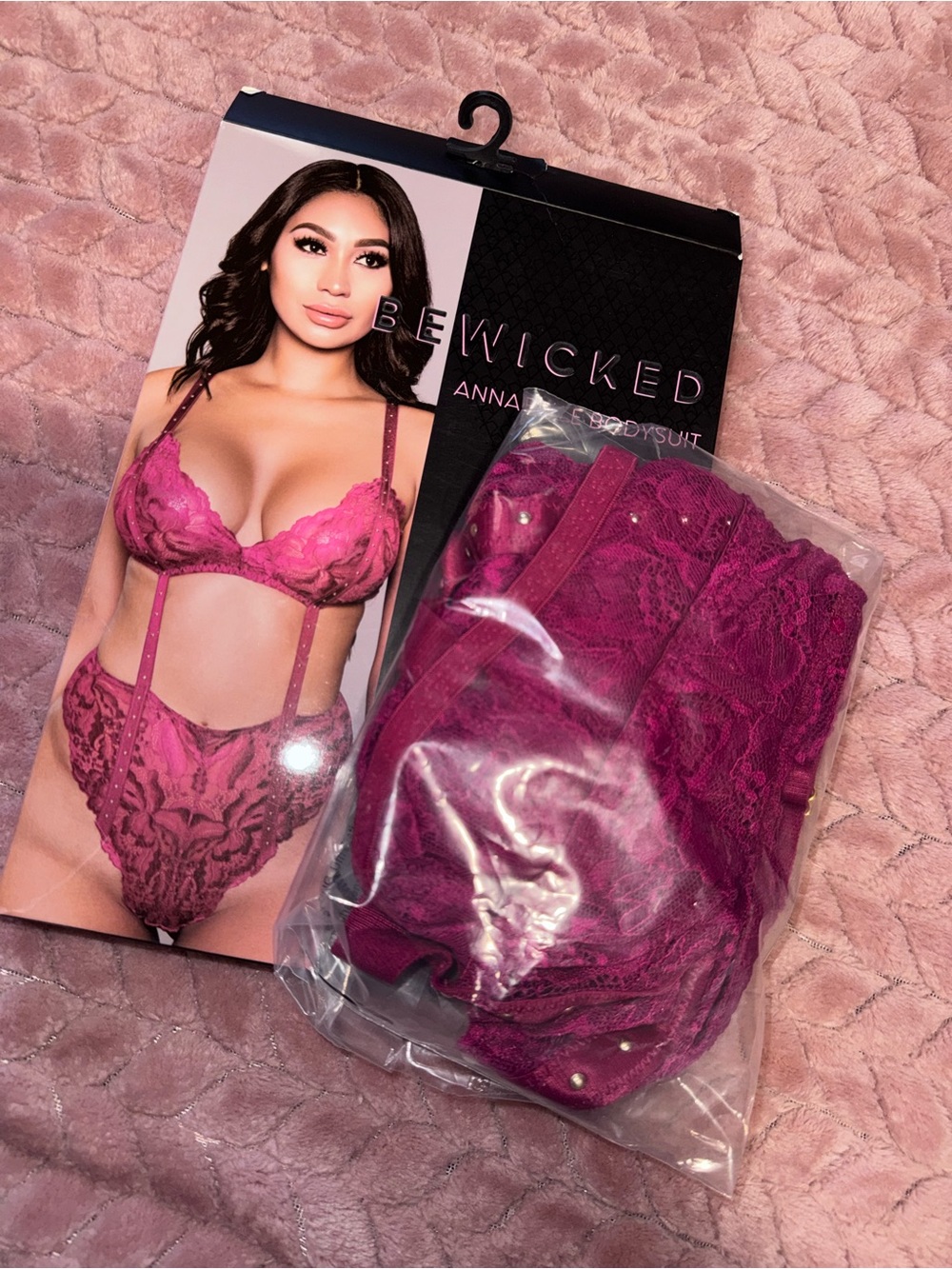 Pink Lace Bodysuit